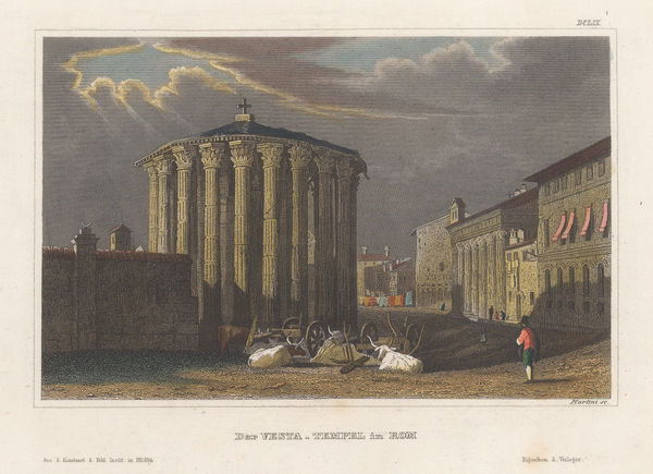 Hermann Meyer, Italy - Rome, Forum, 1839