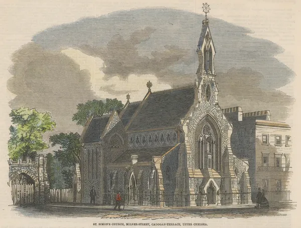Illustrated London News (ILN), London - Chelsea, St Simon Zelotes, 1859