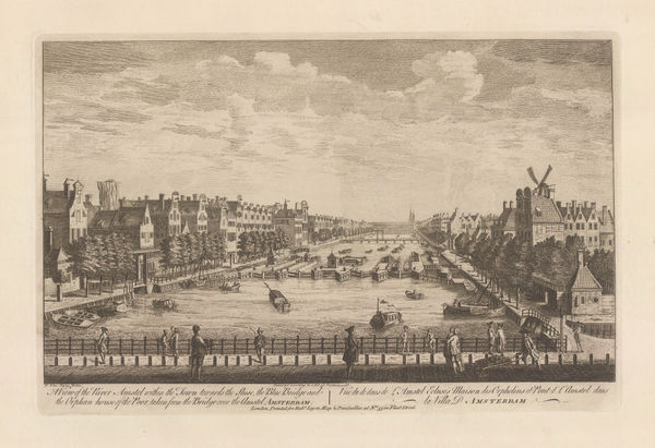 Robert Sayer, Netherlands - Amsterdam, River Amstel, 1774