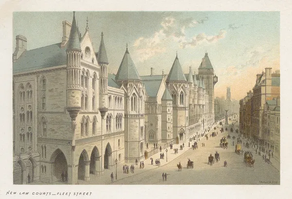 Thomas Nelson, London - Royal Courts of Justice (New Law Courts), 1891