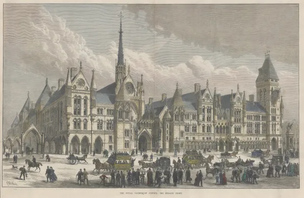 Illustrated London News (ILN), London - Royal Courts of Justice, 1882