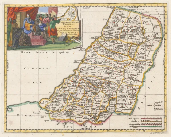 Nicolas Sanson, Geographiae Sacrae Tabula, 1683