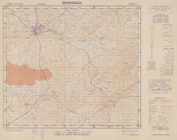Survey of Palestine, Beersheba, 1960