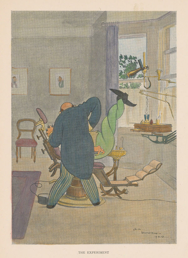 Henry Mayo Bateman, London - Dentistry Cartoon, 1925