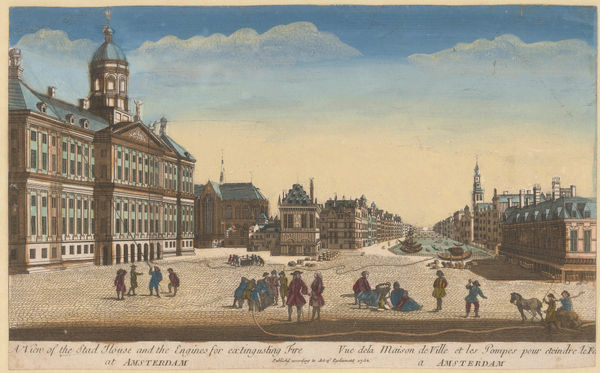 Vue D'Optique, Netherlands - Amsterdam, Town Hall, 1752