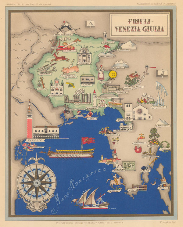 Giovanni De Agostini, Friuli - Venezia Giulia, 1945 c.