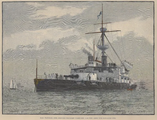 Illustrated London News (ILN), Royal Navy - HMS Trafalgar, 1890