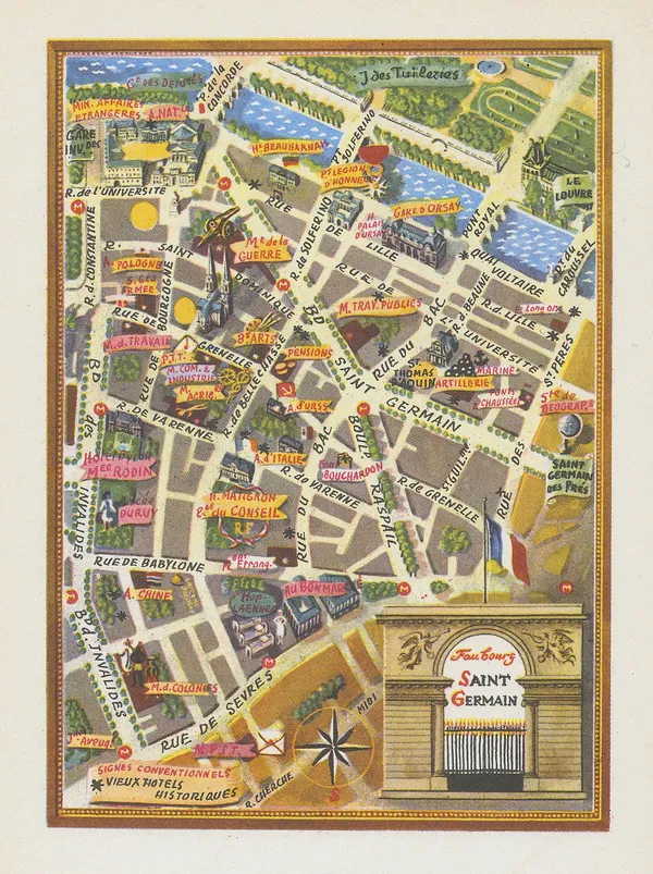 Lucien Boucher, Faubourg Saint Germain, 1949