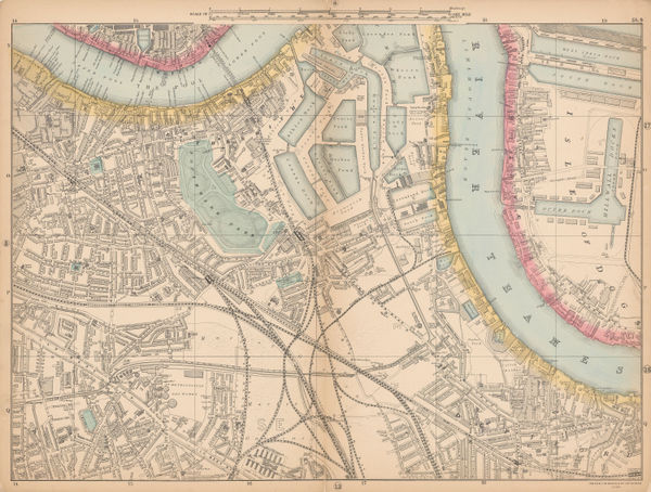 George W. Bacon, Bermondsey, Rotherhithe, Isle of Dogs & Deptford, 1895 c.