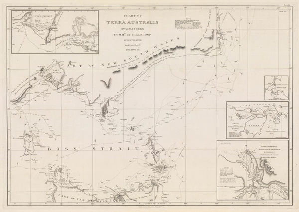 Matthew Flinders, Chart of the Bass Straits, 1814
