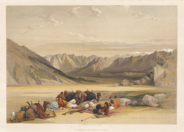David Roberts, Holy Land - Mount Sinai, 1845