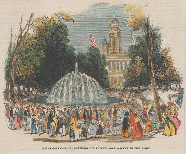 Illustrated London News (ILN), New York City - Central Park, 1844