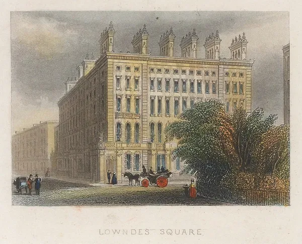 John Tallis, London - Belgravia, Lowndes Square, 1851