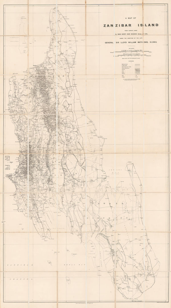 Edward Stanford, Zanzibar Island, 1910 (c.)