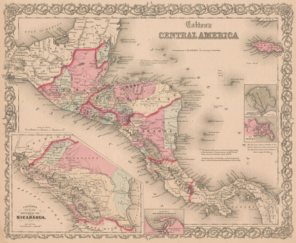 Joseph Hutchins Colton, Central America, 1861