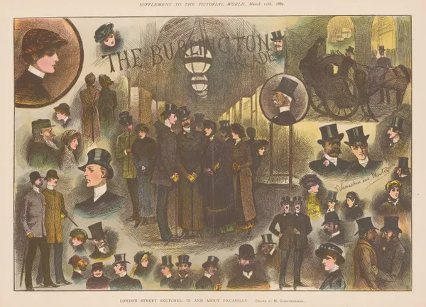 The Pictorial World, London - Burlington Arcade, 1882