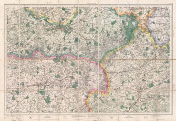 Ordnance Survey, The Country around Sandhurst, 1895