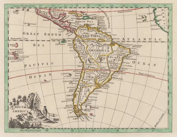 London Magazine, South America, 1762