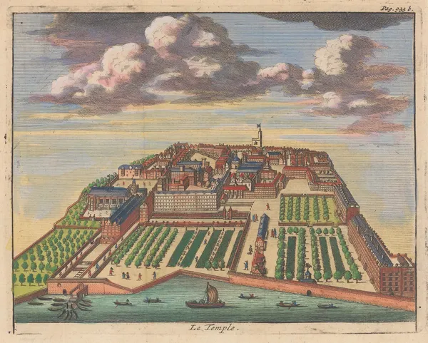 Pieter Van der Aa, London - Temple, 1727