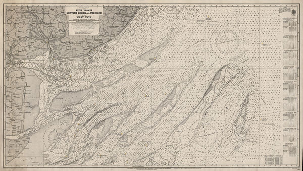 British Admiralty, River Thames, Kentish Knock and the Naze, 1913