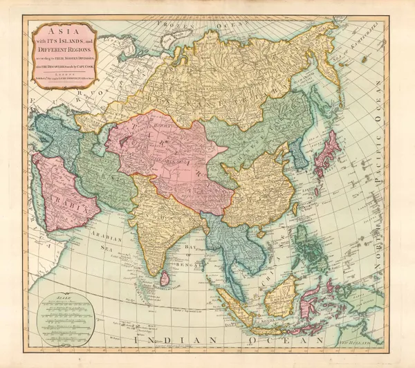 Laurie & Whittle, Asia with its Islands, and Different Regions, 1799