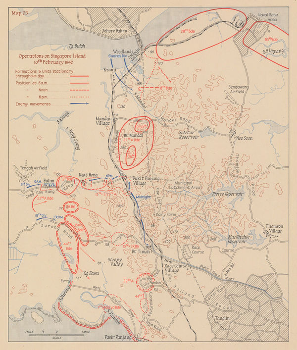 Her Majesty's Stationery Office (HMSO), Operations on Singapore Island 10th February 1942, 1957