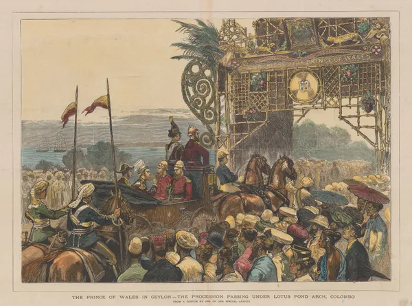 The Graphic Magazine, Sri Lanka - Colombo, Lotus Pond Arch, 1876