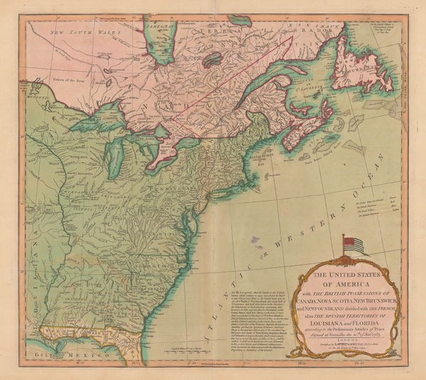 Laurie & Whittle, The United States of America, 1794