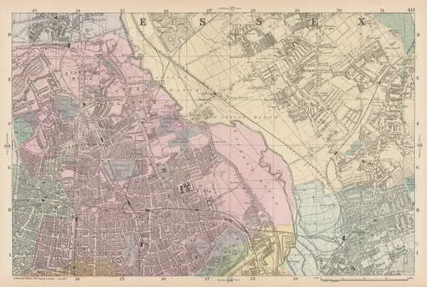 George W. Bacon, Hackney, Stratford, Leyton & Stoke Newington, 1886