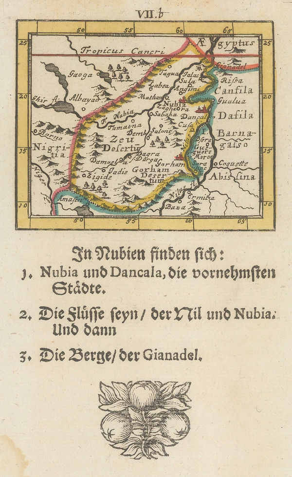 Johann Ulrich Muller, Nubia (Sudan), 1692