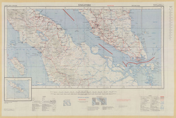 Geographical Section, General Staff (GSGS), Singapore and Southern Malay Peninsula, 1957