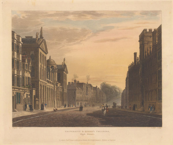Rudolph Ackermann, Oxford University - University and Queen's Colleges, 1814