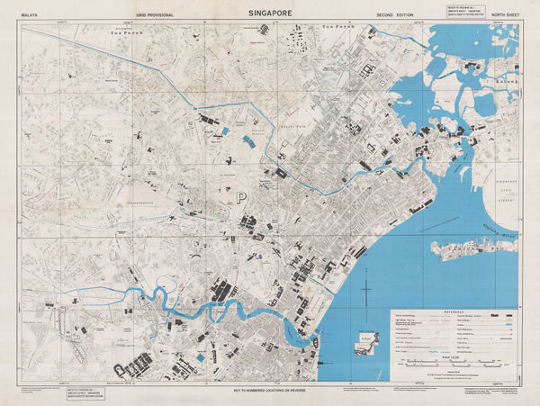 Geographical Section, General Staff (GSGS), Singapore (North Sheet), 1945