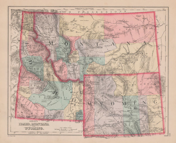 O.W. Gray & Son, Idaho, Montana and Wyoming, 1881