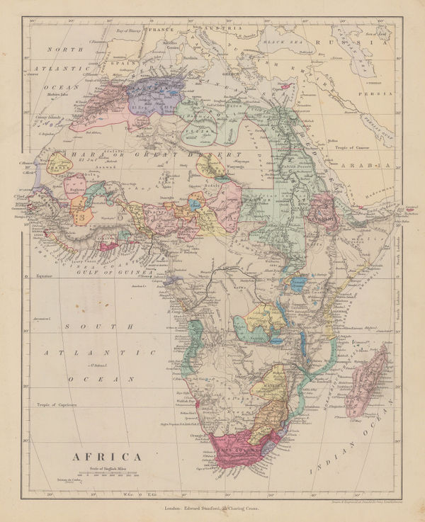 Edward Stanford, Africa, 1885