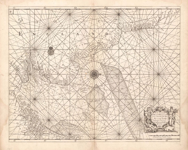 Capt. Greenvile Collins, Sea Chart of the North Sea & East Coast of England, 1785
