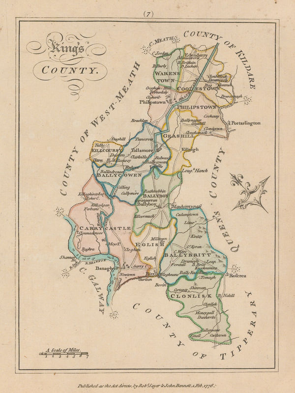 Sayer & Bennett, County Offaly, 1776