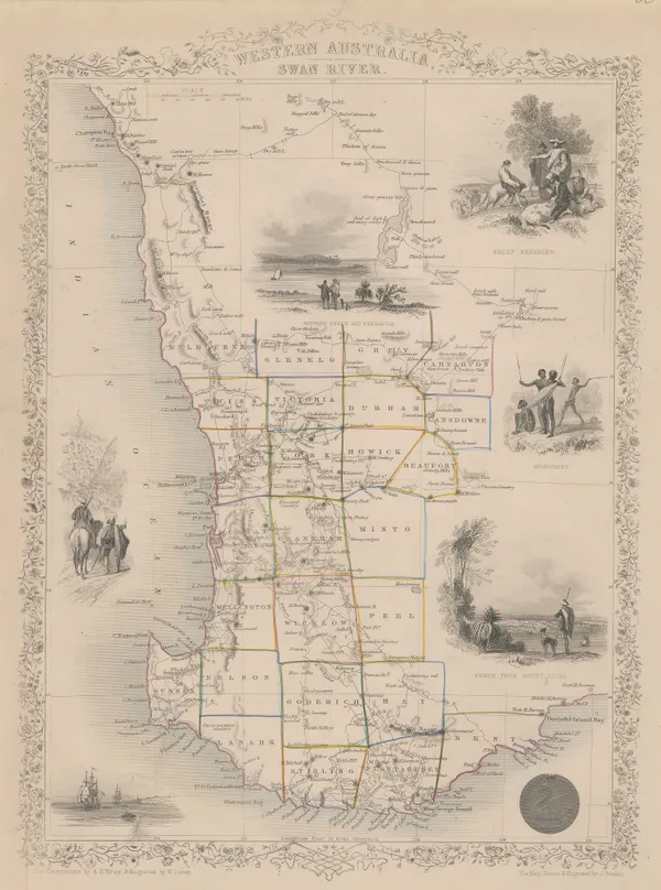 John Tallis, Western Australia, 1851