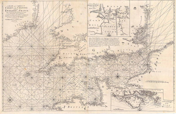Mount & Page, A New and Correct Chart of the Channel, 1740 c.