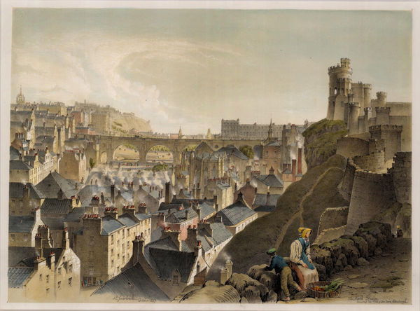 Samuel Swarbreck, Scotland - Edinburgh, North Bridge, 1837