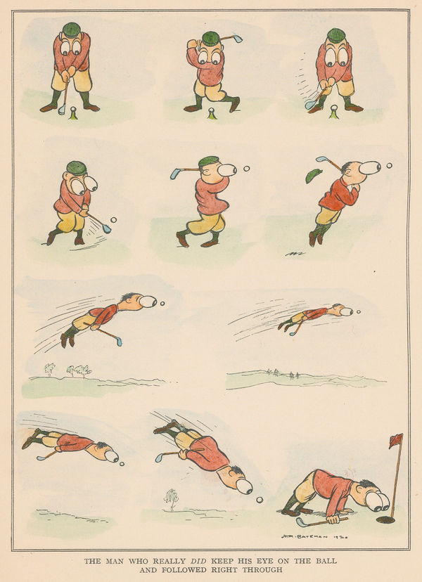 Henry Mayo Bateman, Golf - Cartoon, 1920