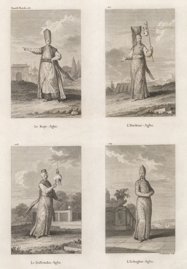 Count Marie-Gabriel de Choiseul-Gouffier, Turkey - Istanbul / Constantinople, Officers of the Court, 1782