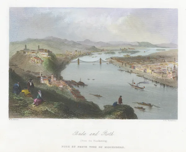 William Bartlett, Hungary - Budapest, 1840 c.