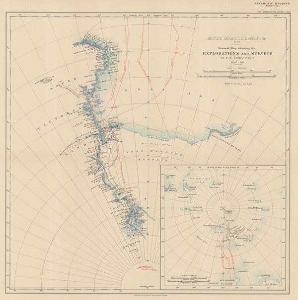 Royal Geographical Society (RGS), Shackleton's British Antarctic Expedition, 1909