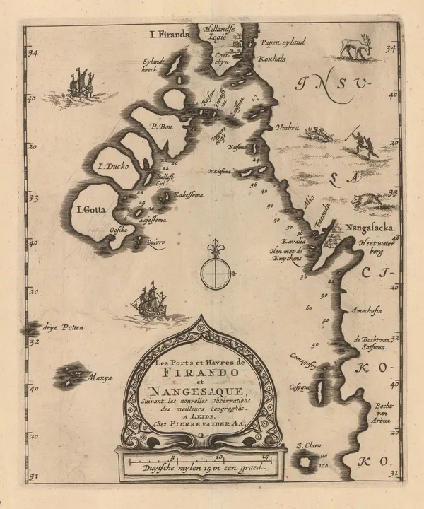 Pieter van der Aa, Nagasaki, 1714