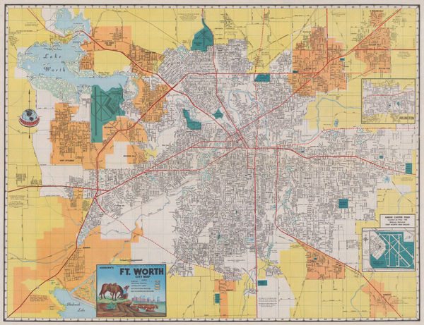 J. Foster Ashburn, Ashburn's Fort Worth City Map, 1956