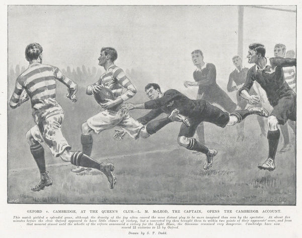 Illustrated Sporting and Dramatic News (ISDN), Rugby - Oxford v Cambridge, 1905