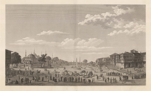 Antoine-Ignace Melling, Turkey - Istanbul / Constantinople, Hippodrome (Ameydanı), 1819