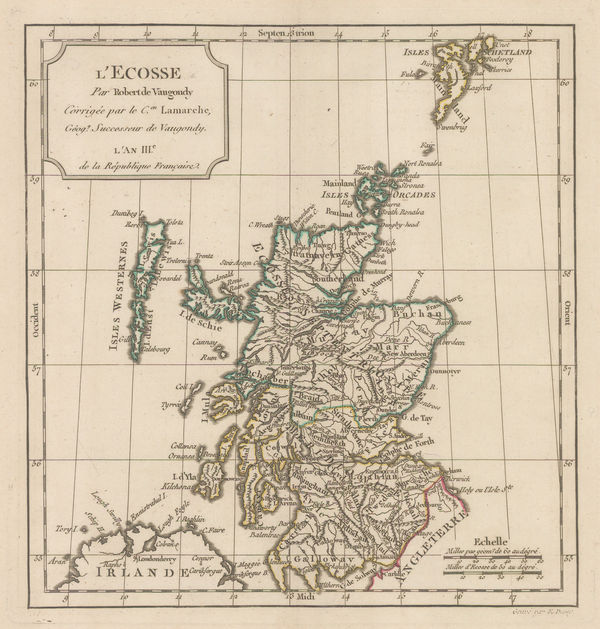 Charles Francois Delamarche, L'Ecosse, 1795