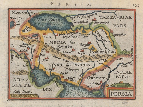Abraham Ortelius, Persia, 1601
